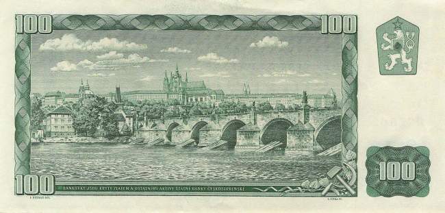 100 Korun p.91j 1990 VF